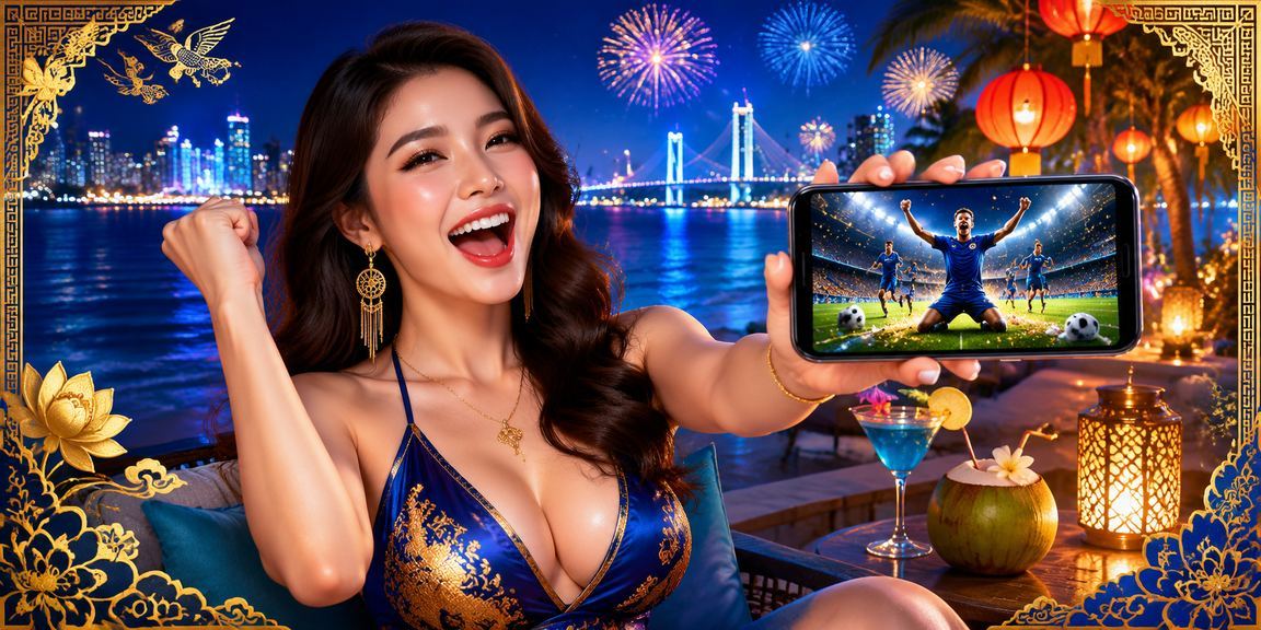 Người dùng tại bãi biển Đà Nẵng truy cập nền tảng ff2 trên điện thoại mobile