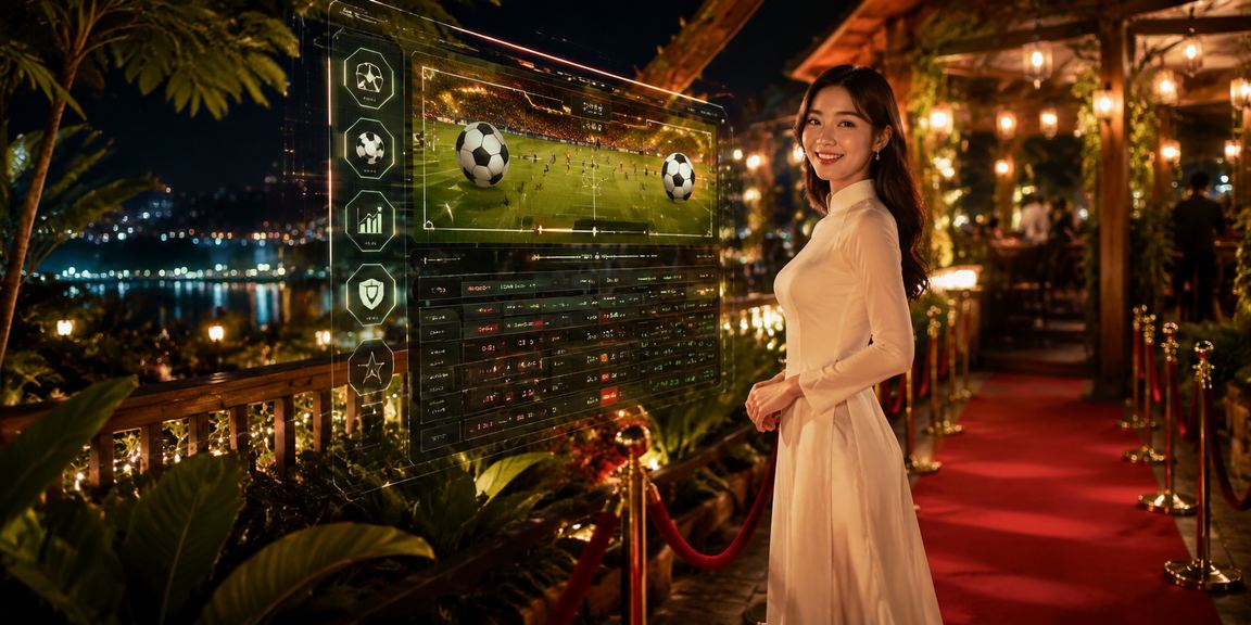 Người dùng Hà Nội xem thống kê cá cược trên điện thoại tại quán cà phê buổi sáng