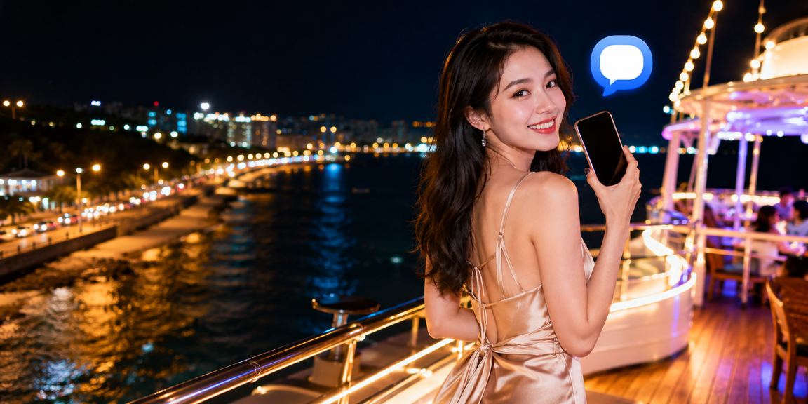 Người dùng xem tỷ lệ kèo trên điện thoại tại bãi biển Phan Thiết
